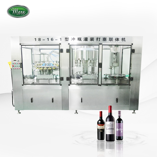 Tappatrice per riempimento risciacquo vino d'uva